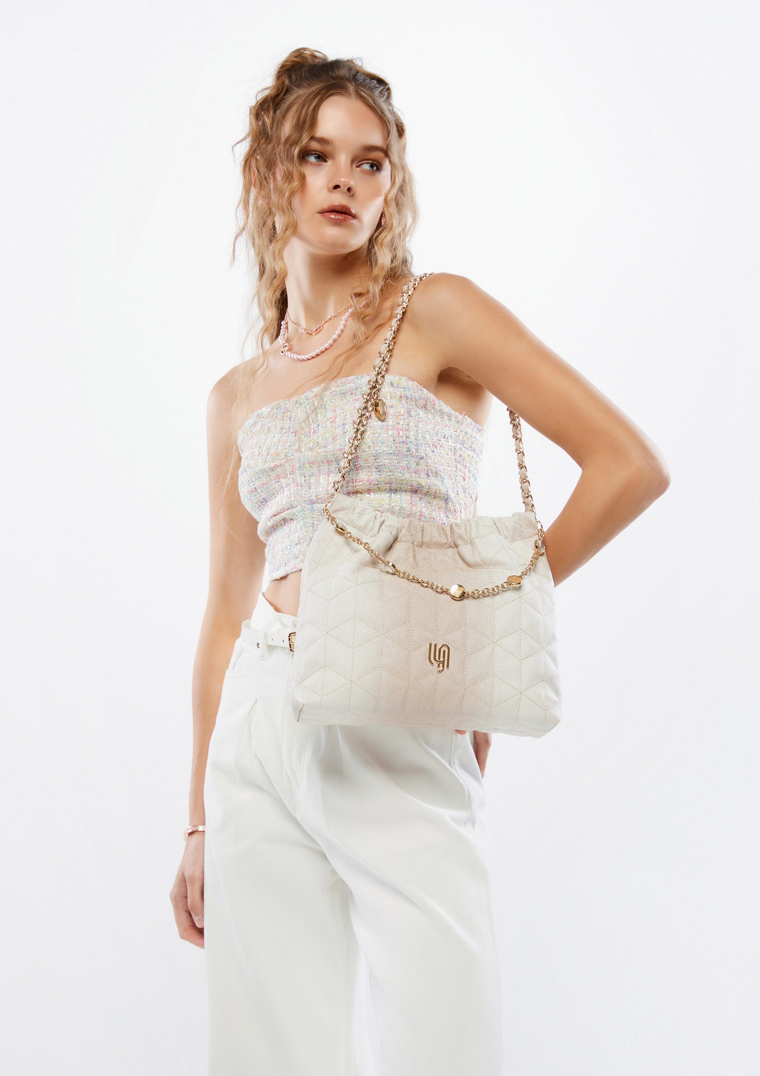 Monet Party Infinite L Shoulder Bag Ivory