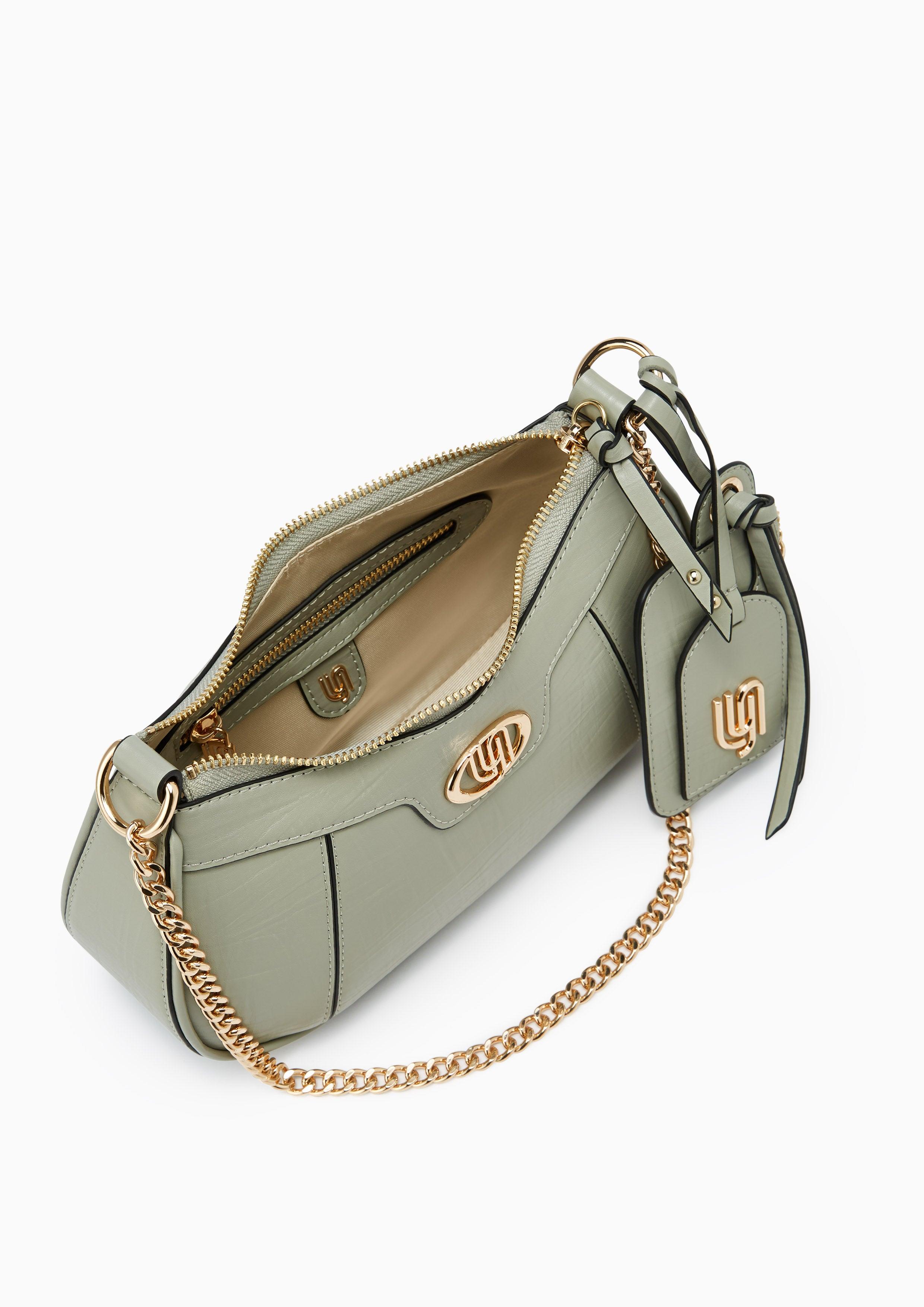 Intial Infinite S Shoulder Bag Green