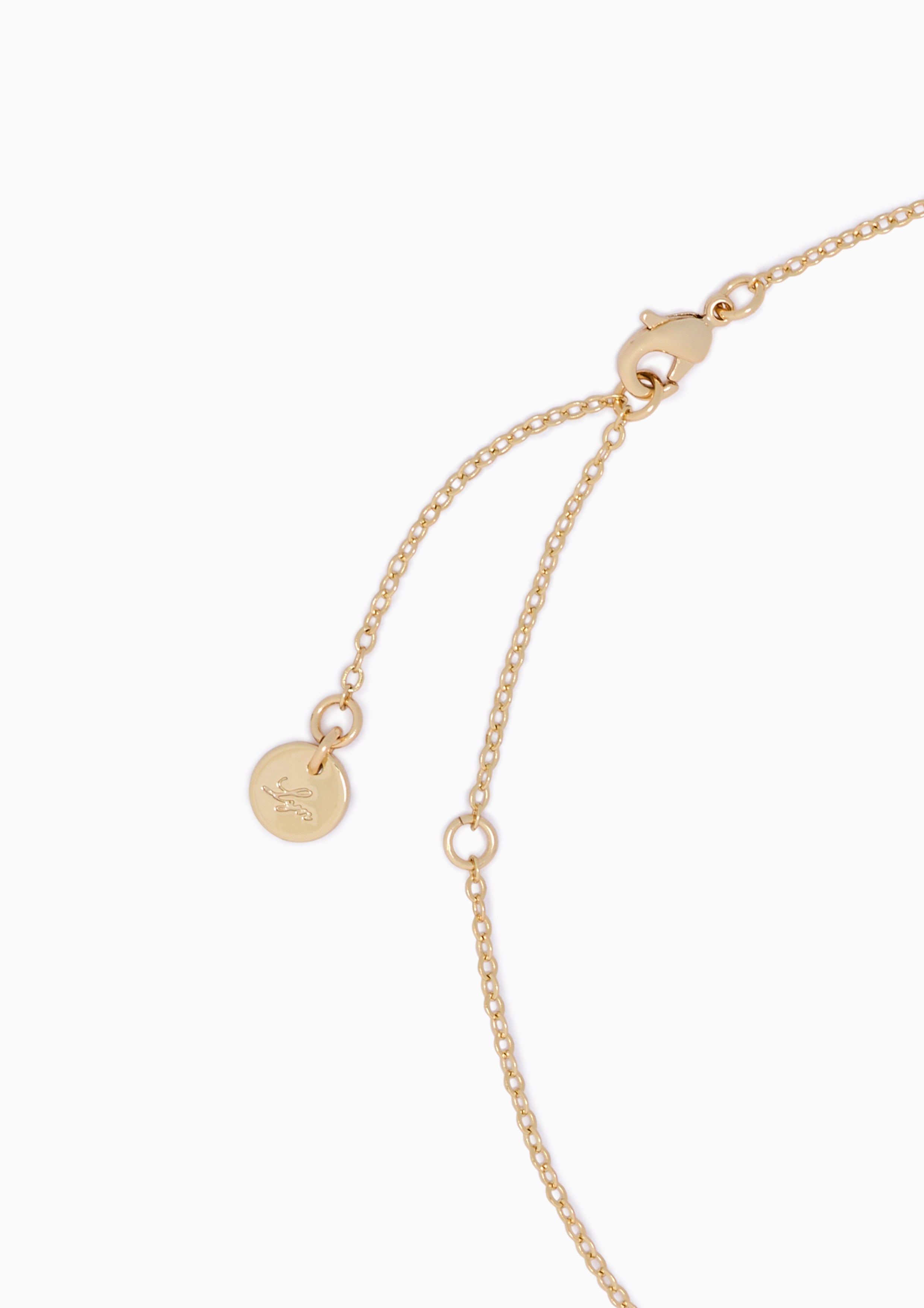 Gemma Necklace Brown/ Gold