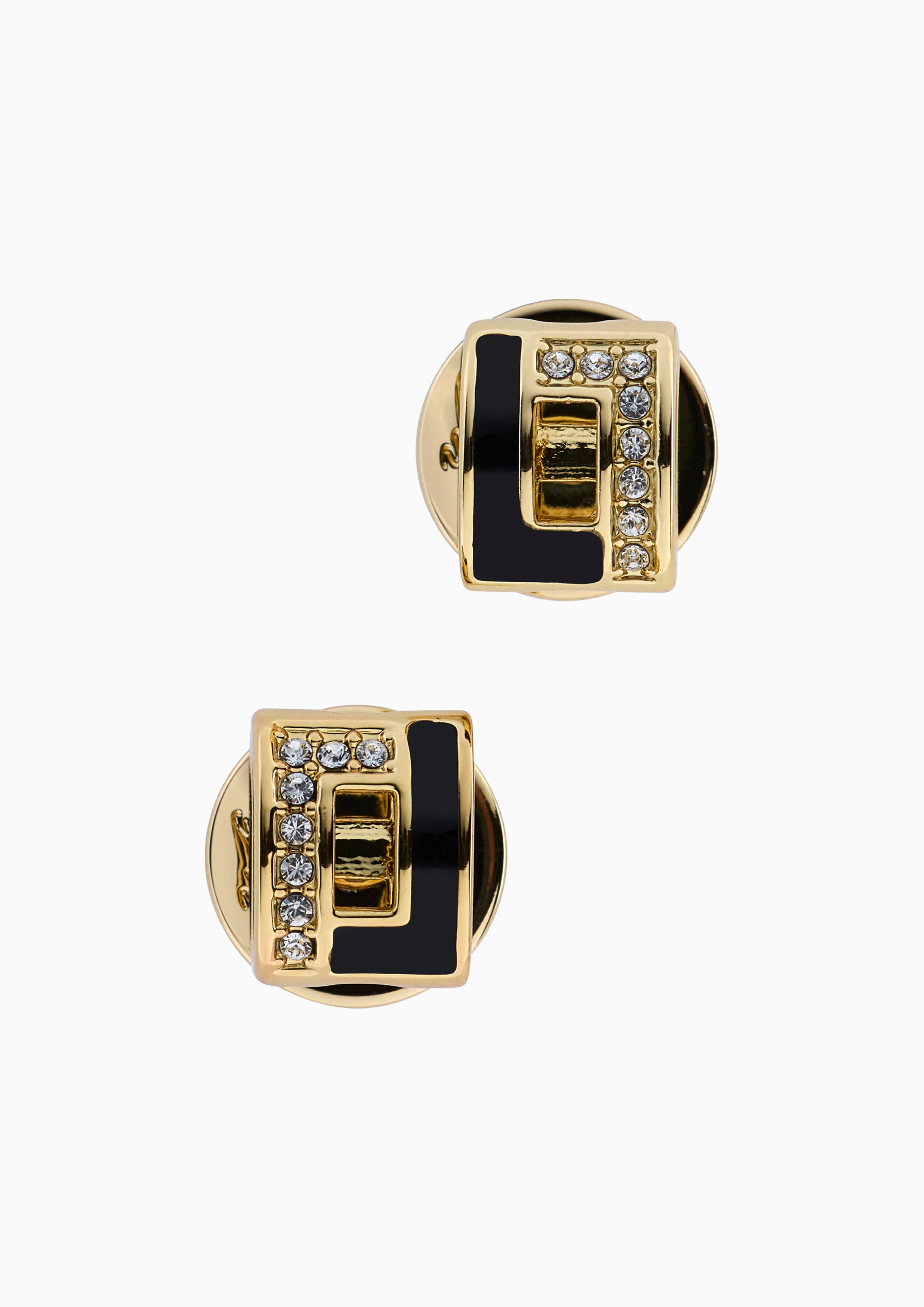 Gemma Earrings Black/Gold