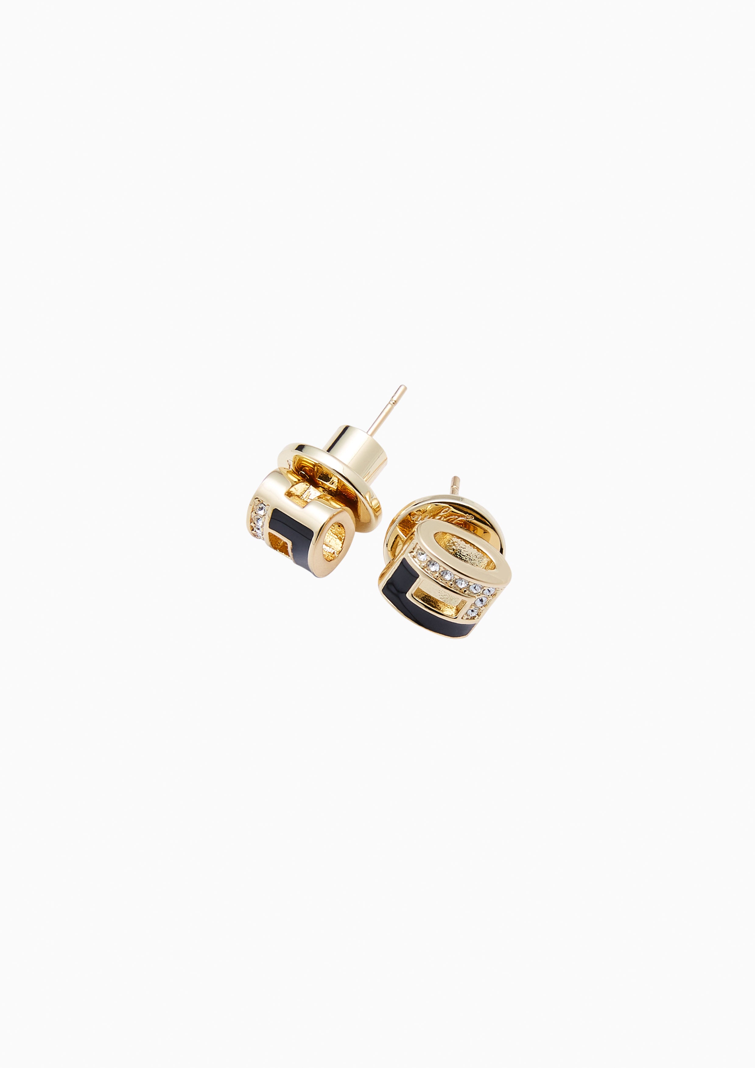 Gemma Earrings Black/Gold