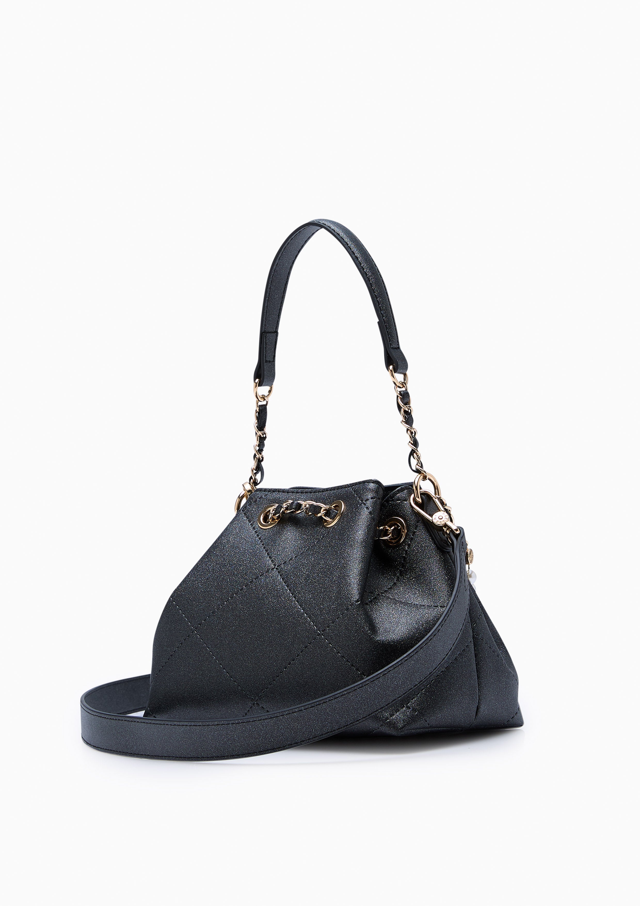 Ferna S Bucket Bag Glitter Black
