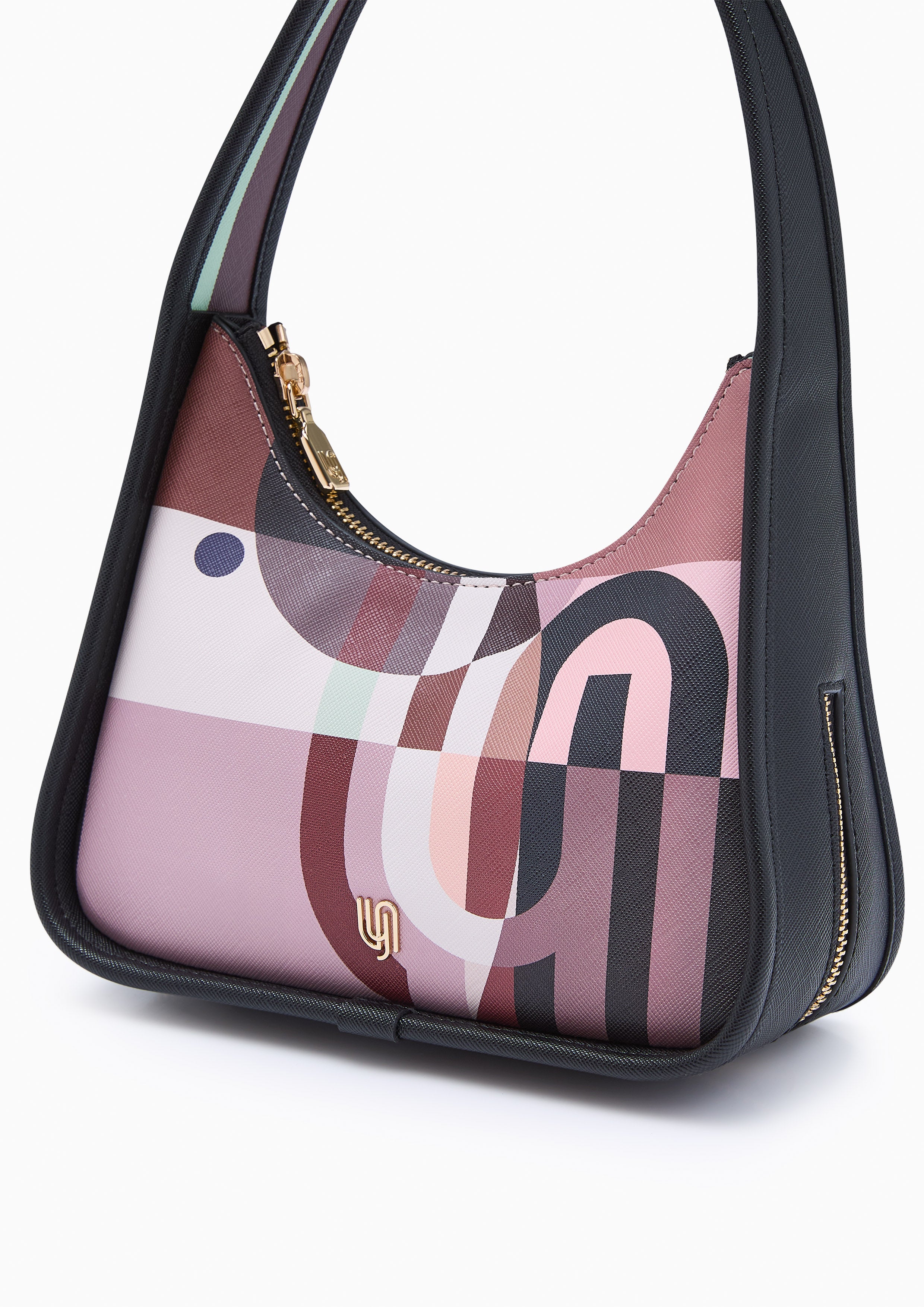 Maddie S Shoulder Bag Printed Black : ร้านลินออนไลน์อย่าง