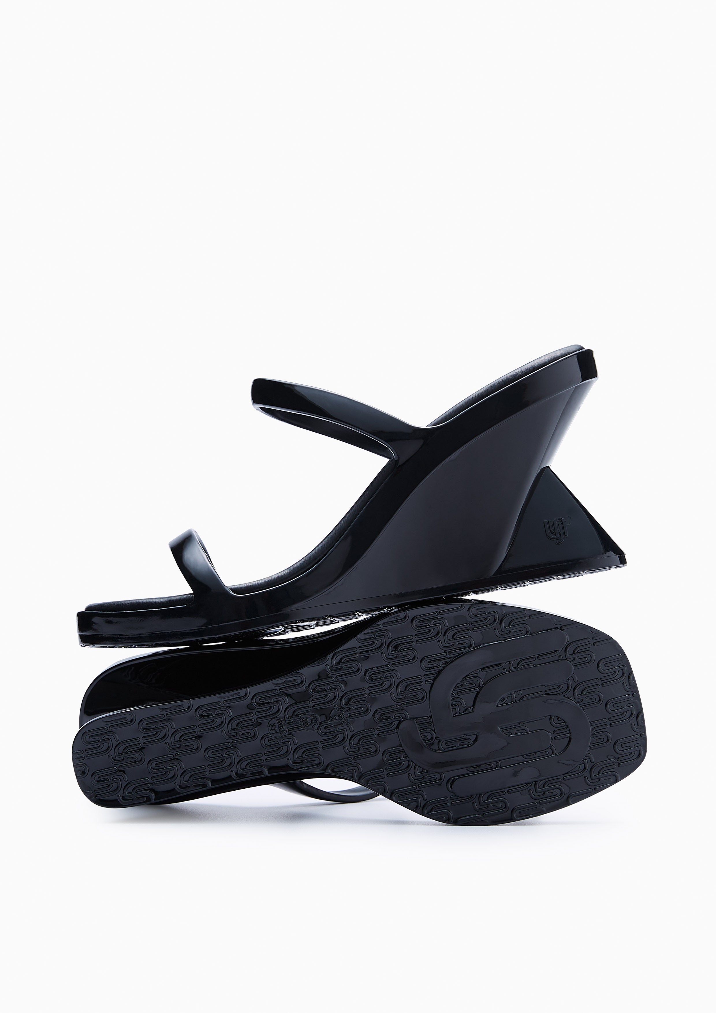 Jelly Jojo Wedge Sandals Black