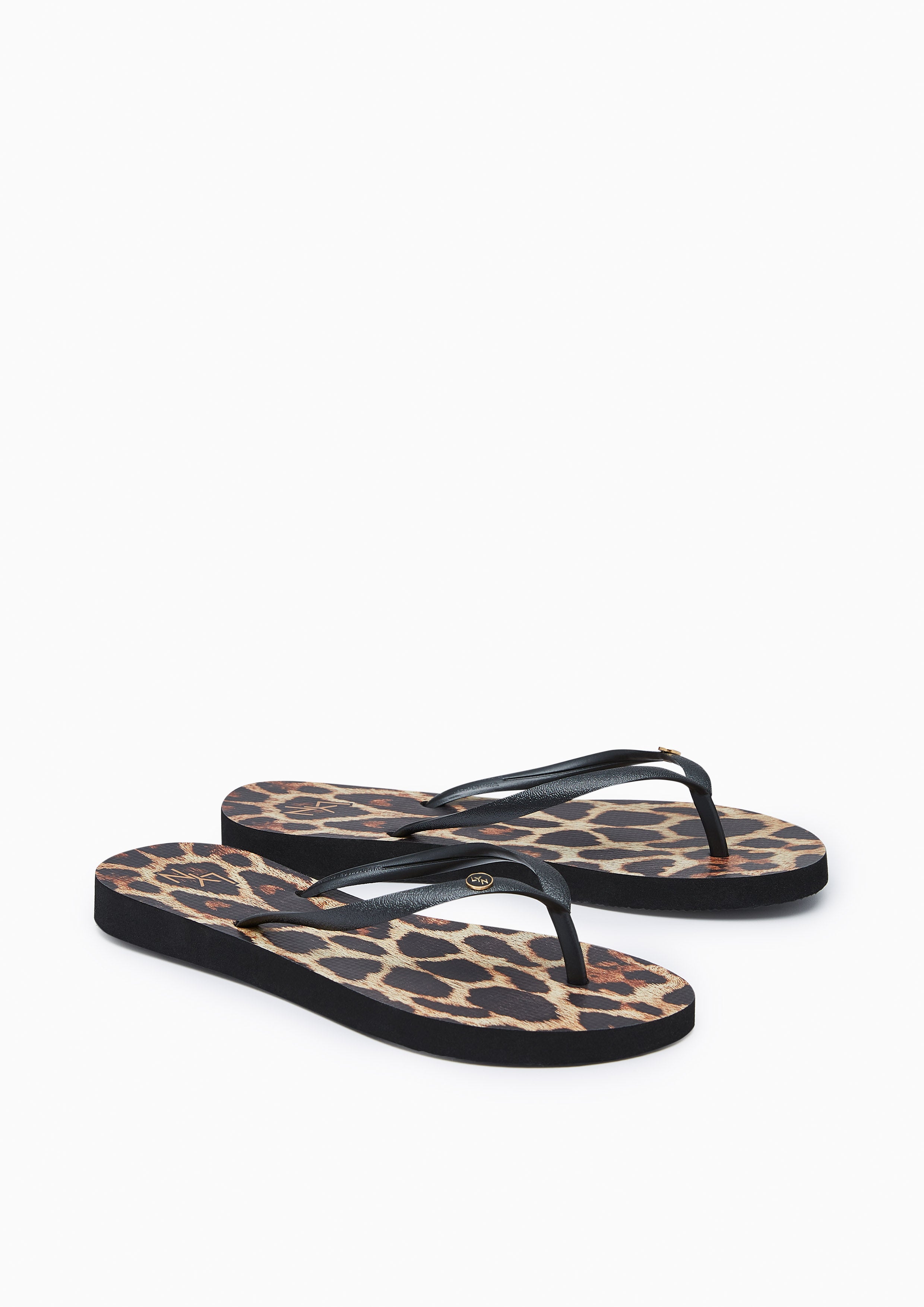 รองเท้าแตะ Leopard Black