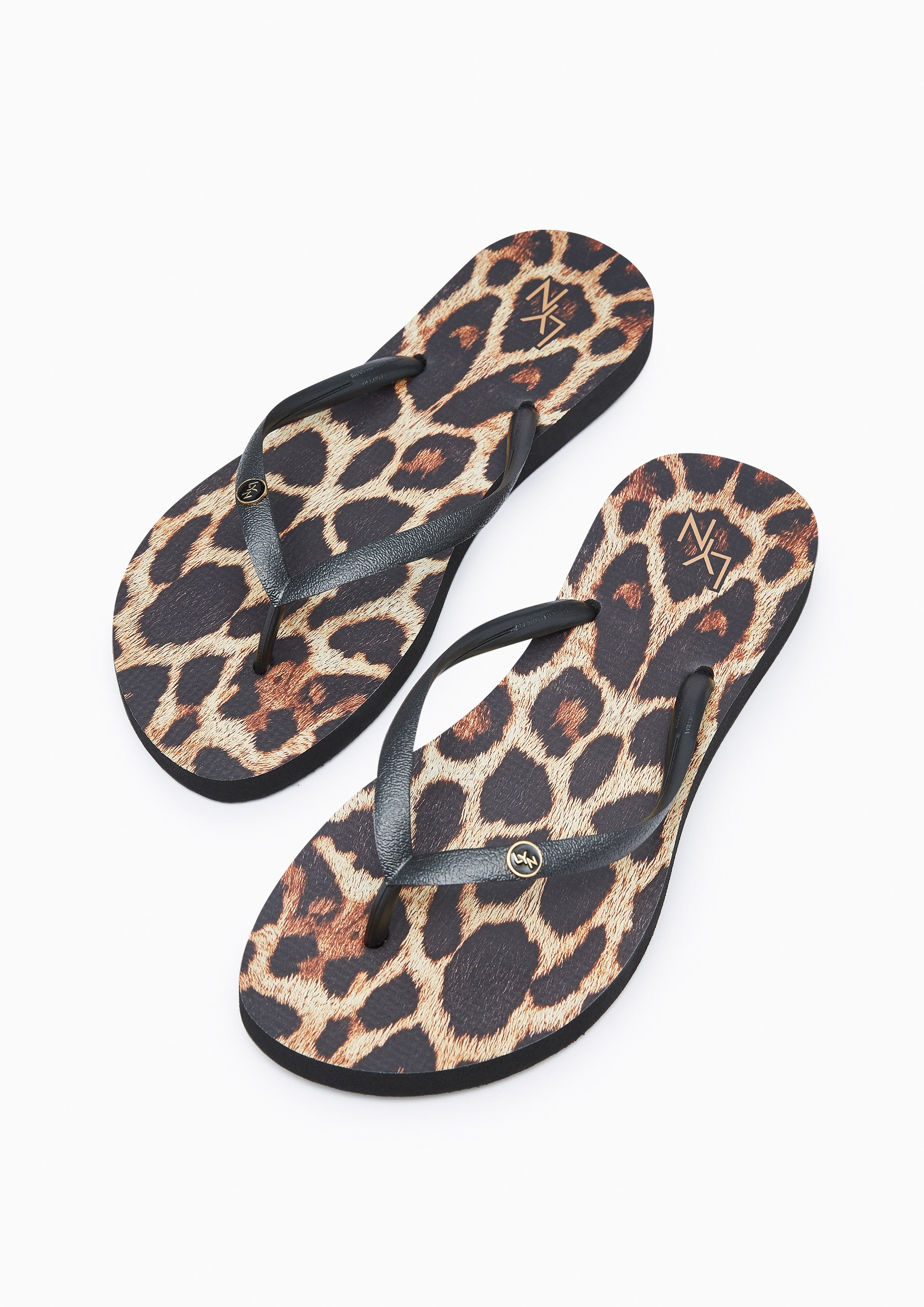 รองเท้าแตะ Leopard Black