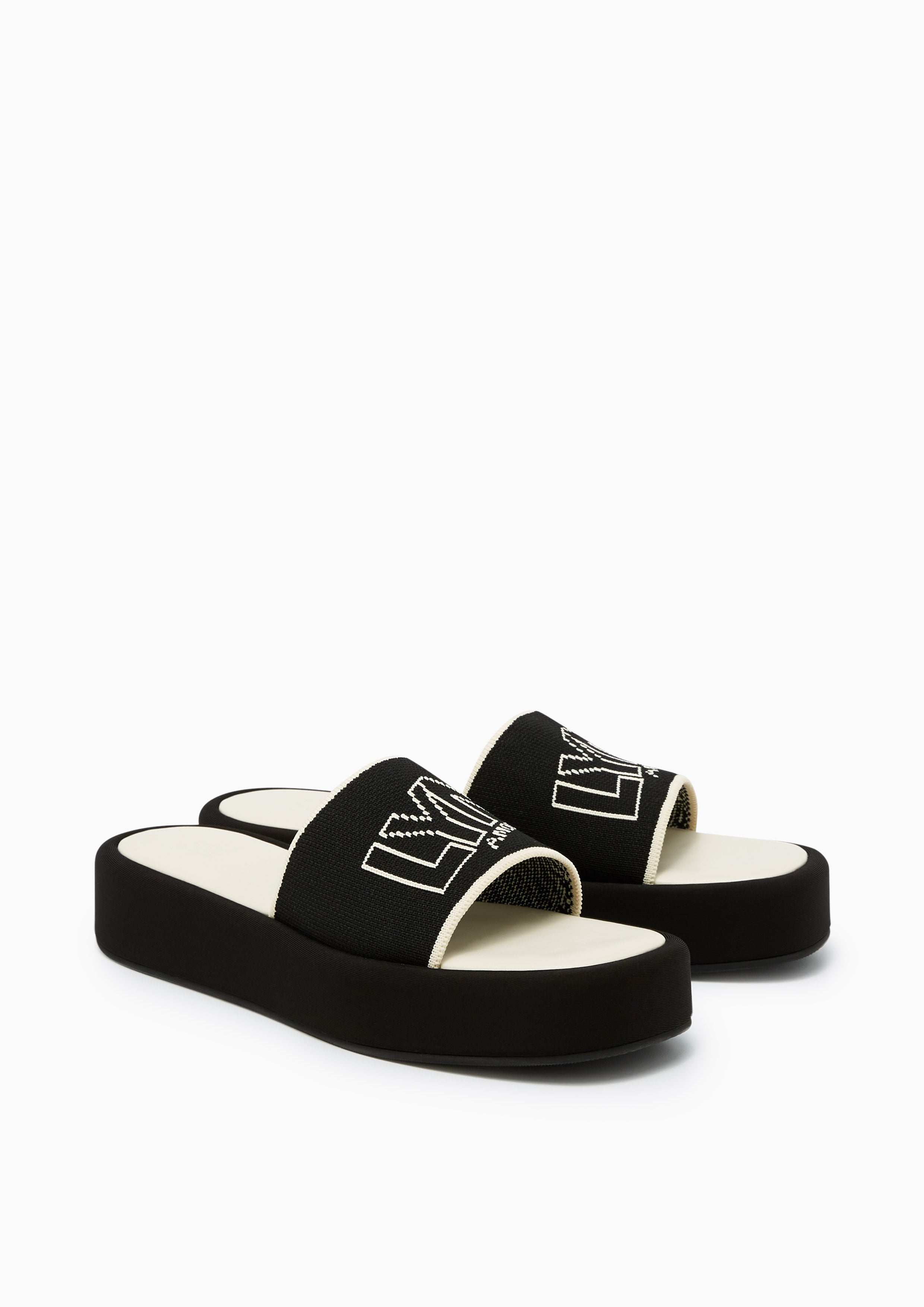 Sky Platform Sandals Black