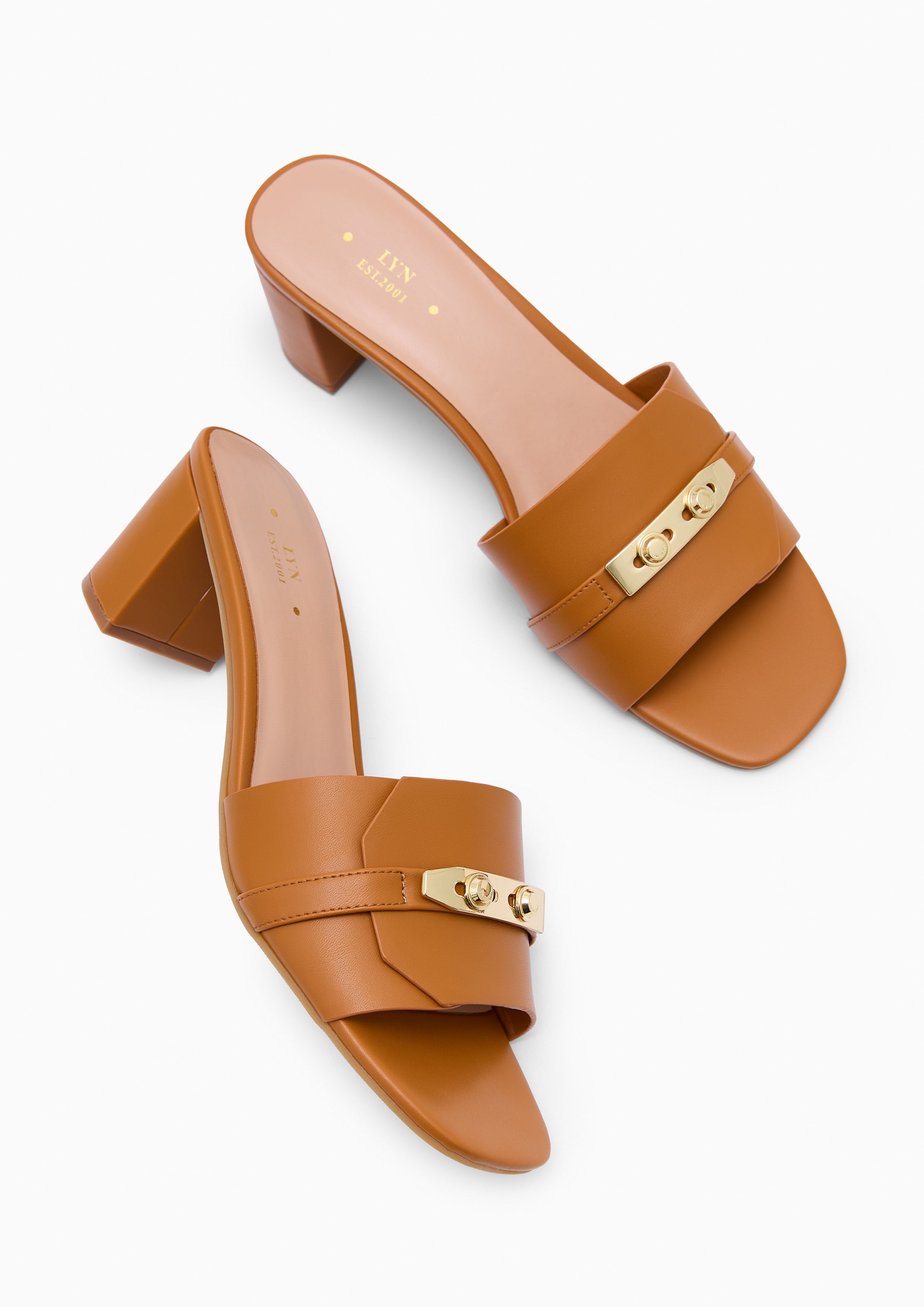 Master Mid Slide Sandals Brown