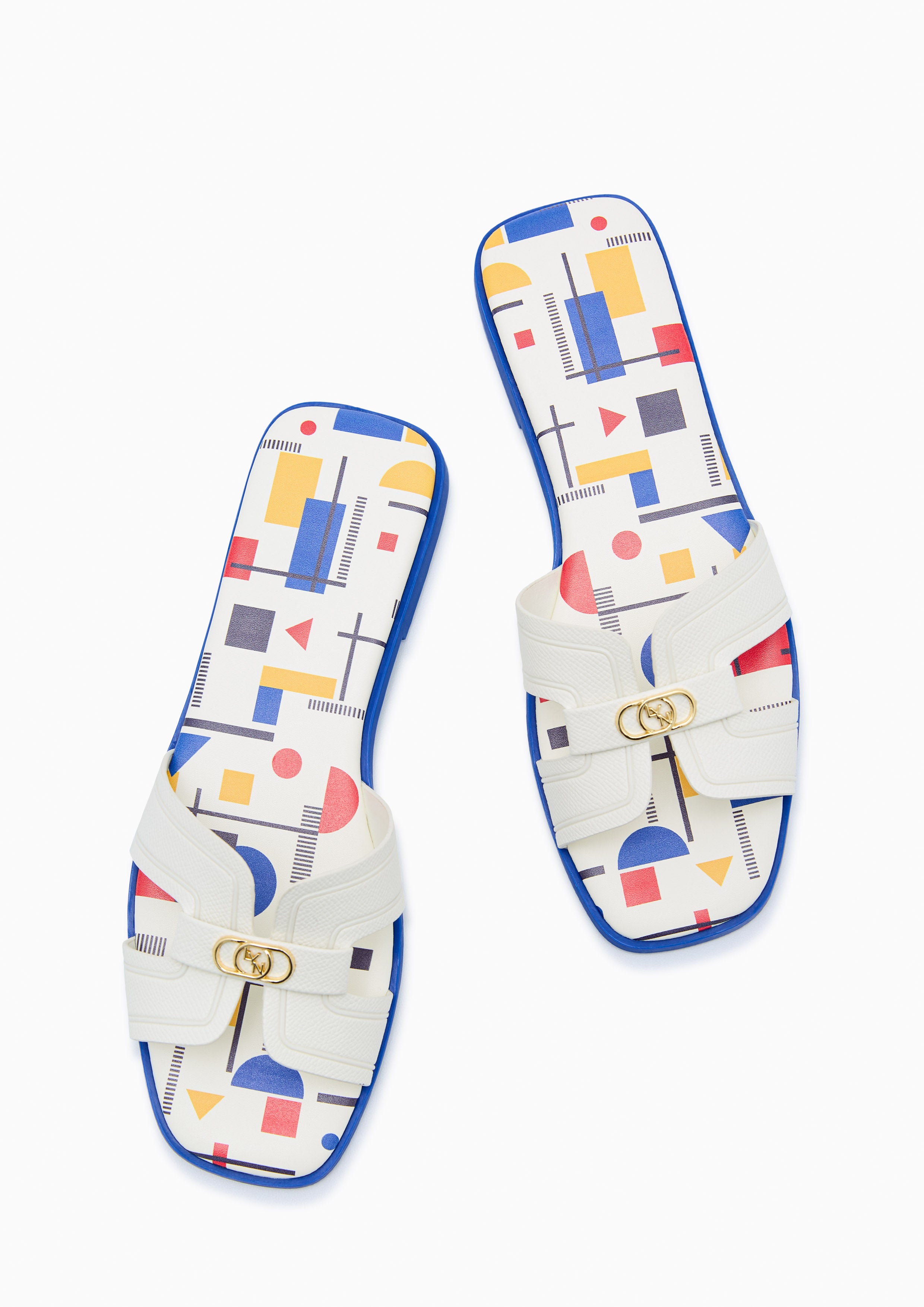 Hey Bauhaus Print Sandal Multi Color