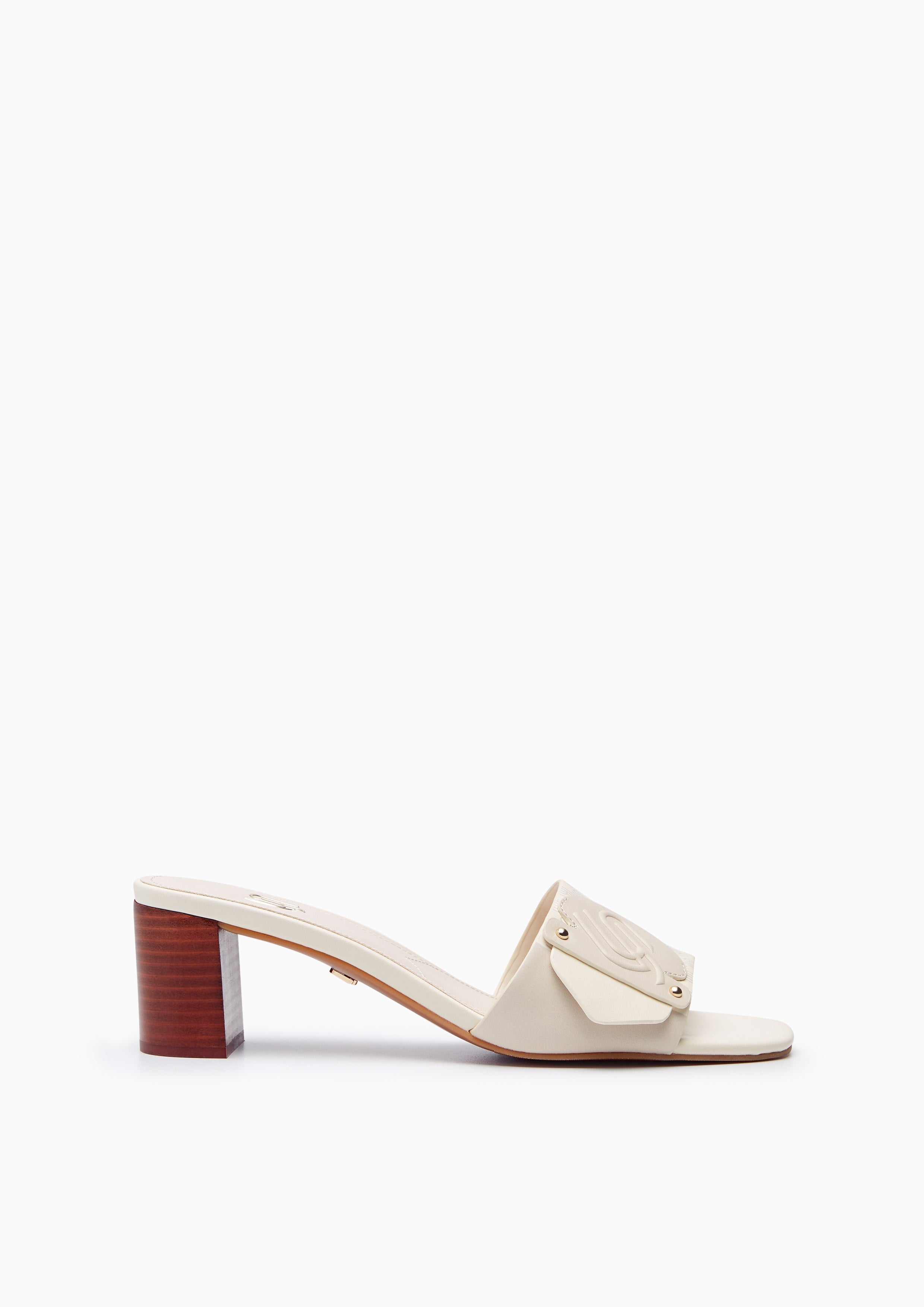 Lynabell Mid Infinite Heeled Sandals Ivory