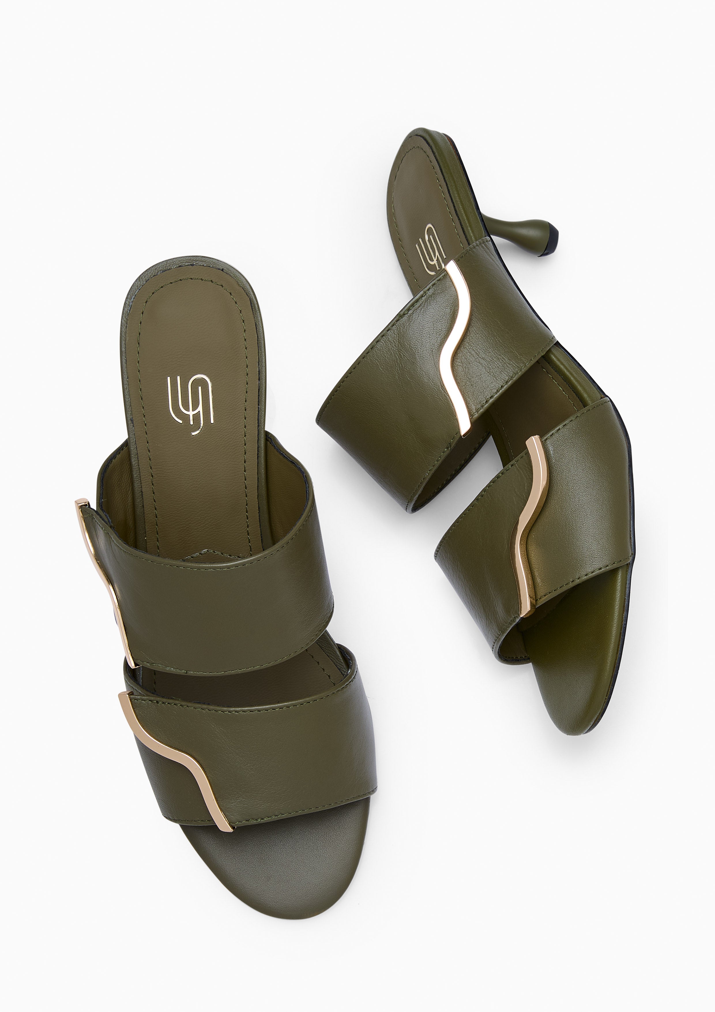 Mamy Infinite Heeled Sandals Green