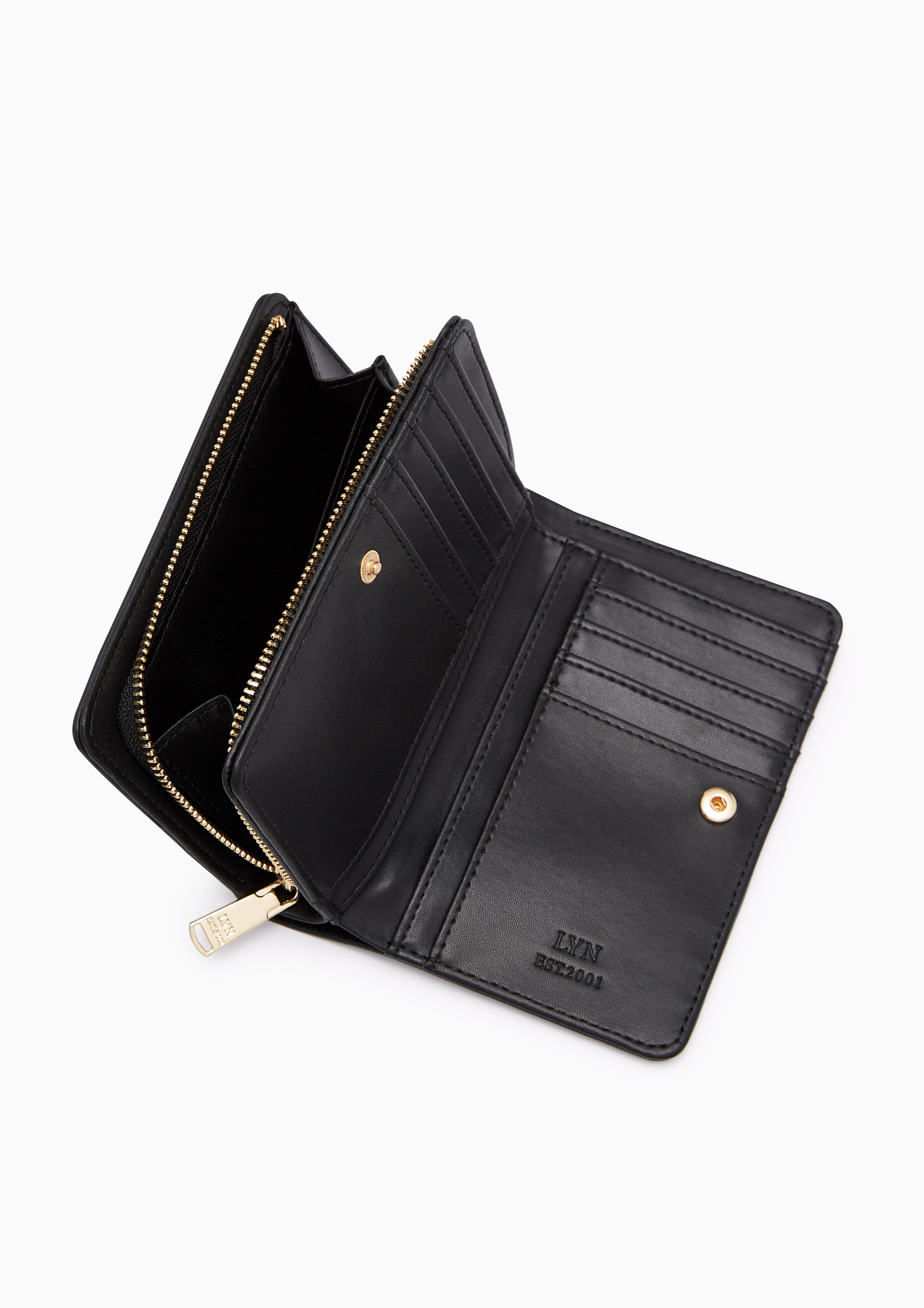 Thunder Semi Wallet Black